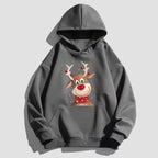 ⭐ Weihnachts Hoodie Rentier Print | Unisex Streetwear Pullover | S-3XL | Herren & Damen
