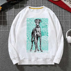 ⭐ Greyhound Hoodie Damen | Crazy Greyhound Lady | Harajuku Streetwear Pullover