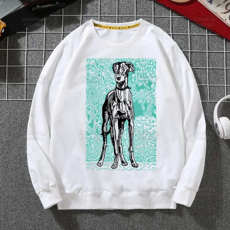 ⭐ Greyhound Hoodie Damen | Crazy Greyhound Lady | Harajuku Streetwear Pullover