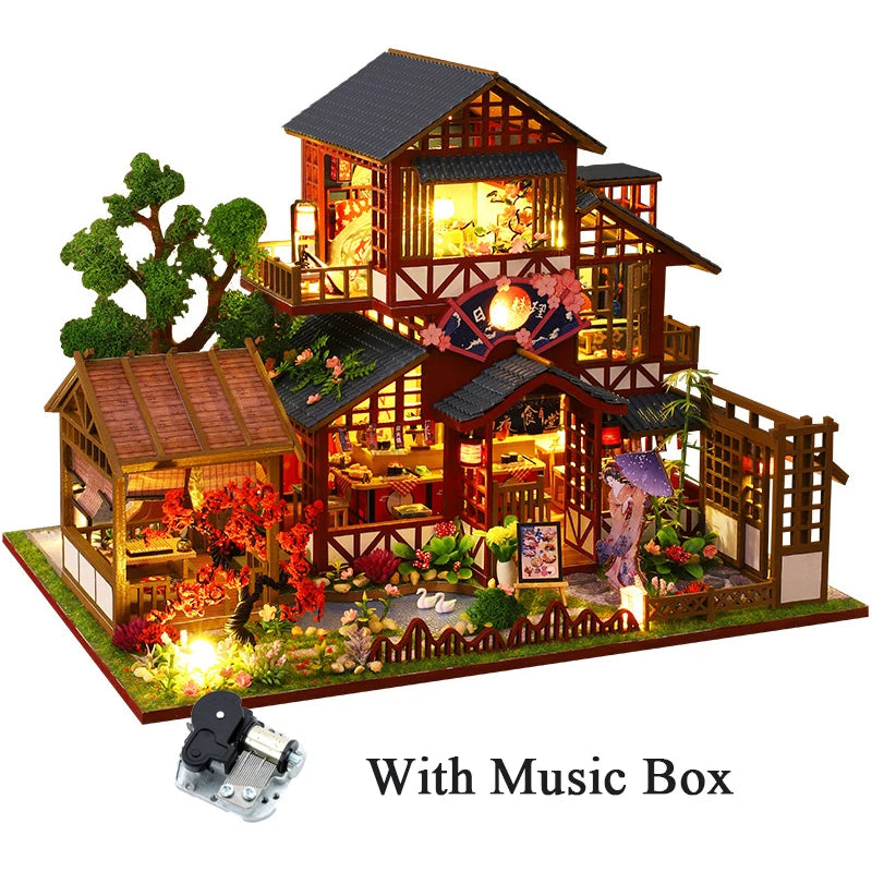 ⭐ DIY Miniatur Haus Bausatz Holz | Asiatischer Teegarten & Puppenhaus | Modellbau 14+ Deko