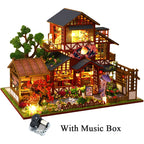 ⭐ DIY Miniatur Haus Bausatz Holz | Asiatischer Teegarten & Puppenhaus | Modellbau 14+ Deko