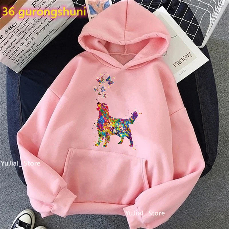 ⭐ Golden Retriever Hoodie Damen | Just A Girl Who Loves | Hundemama Geschenk