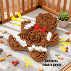 ⭐ Schnüffelteppich Hund Weihnachten | Lebkuchenmann Suchspiel | Anti-Schling Matte