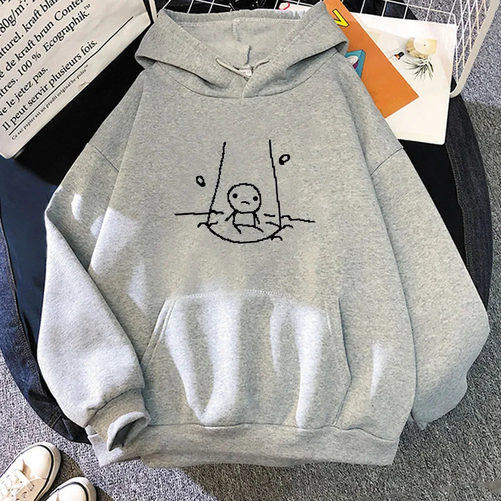 The Binding of Isaac Graphic Hoodies Long Sleeve Funny Sweatshirt Graphic Printing Casual Clothing Fashion Sudaderas Pullovers