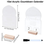 Ramadan Countdown Calendar Eid Mubarak Ornament Ramadan Decoration 2026 For Home Ramadan Kareem Islamic Muslim Party Decor Gifts