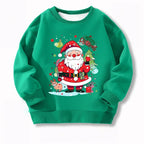 ⭐ Santa Claus Langarm Shirt | Weihnachtsmann Kostüm Oberteil | Unisex Rot | S-XXL