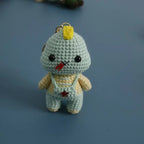 Cute Monkey Dragon Bag Knitting Yarn Keychain Pendant Cartoon Doll Decoration Couple Gift Knit Crochet Supplies