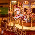 DIY Carousel Music Box, Handmade Music Box, Fun Assembly Blocks, Children's Gift, Decoration