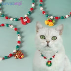 ⭐ Weihnachts Halsband für Katzen & kleine Hunde | Luxus Deko Necklace | Festlicher Schmuck