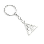 Harry Potter Keychain Movie Deathly Hallows Pendant Keychain Men Women Backpack Pendant Jewelry Accessories Gifts