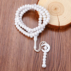Muslim Rosary Beads Ramadan Eid Gifts Islamic Prayer Acrylic 99 Pieces Beads Arab Ethnic Style Moon Star Tassel Bracelet Jewelry