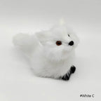 ⭐ Realistische Tierfigur Deko | Katze Fuchs Eule Hase mit Fell | Simulation Modell | Deko