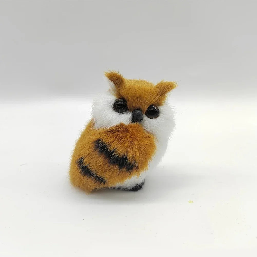 ⭐Plüsch Eule Deko Figur | Realistisches Kunstfell Ornament | Weihnachtsbaum Anhänger & Geschenk