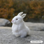 ⭐ Realistische Tierfigur Deko | Katze Fuchs Eule Hase mit Fell | Simulation Modell | Deko