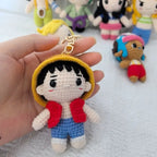 Handmade Crochet Anime Characters Keychain Perfect Gift Doll Key Ring Pendant Kawaii Figure Decoration Gift