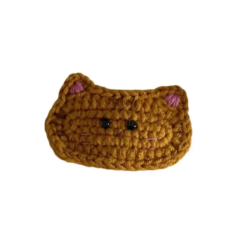 ⭐ Häkel Haarspange Handgemacht | Süße Tier Motive Hund & Katze | Yarn Hair Clip | 1 Stück