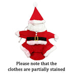 ⭐ Lustiges Hunde Kostüm Weihnachten | Santa Claus Reit-Outfit | Fleece Warm | XS-XL