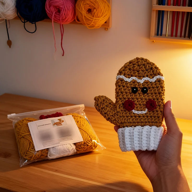 DIY Crochet Kit for Beginners Suitable for Handcrafting, Gifting to Best Friends/Pals, Parent-Child Interaction, and Cognitive D