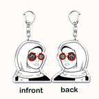 Fashion Islam Muslim Girl Woman Keychains for Accessories Bag Ramadan Eid Mubarak Hijab Keyrings Jewelry Fans Feminism Gifts