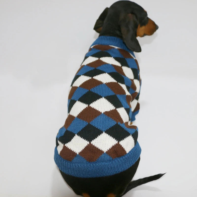 ⭐ Hunde Pullover 100% Baumwolle | Weicher Strickpulli Dackel & Frenchie | Warm & Atmungsaktiv