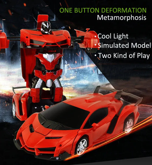 ⭐2 in 1 RC Transformer Auto | Ferngesteuerter Roboter Sportwagen | Spielzeug Geschenk für Jungen