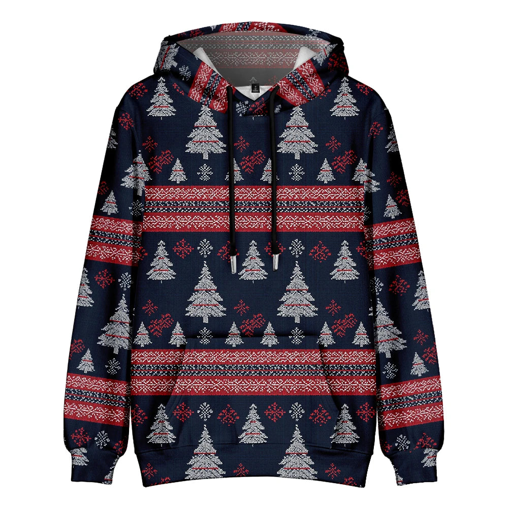 ⭐ Ugly Christmas Hoodie Damen & Herren | 3D Druck Weihnachtspullover | Lustig & Bunt