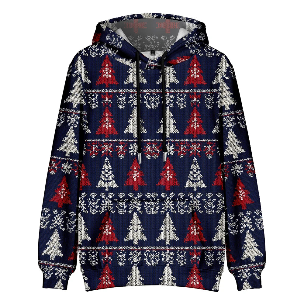⭐ Ugly Christmas Hoodie Damen & Herren | 3D Druck Weihnachtspullover | Lustig & Bunt