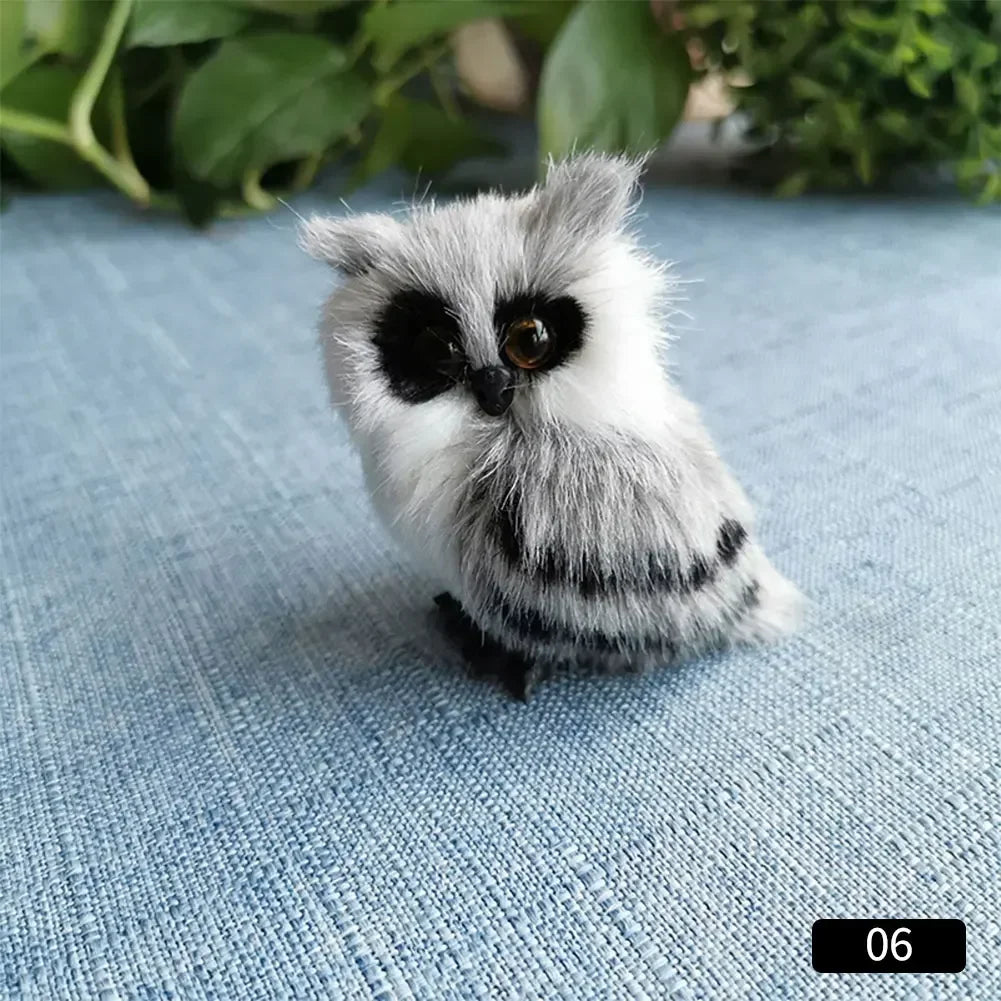 ⭐ Realistische Tierfigur Deko | Katze Fuchs Eule Hase mit Fell | Simulation Modell | Deko