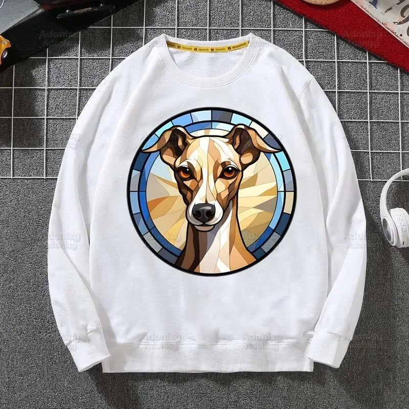 ⭐ Greyhound Hoodie Damen | Crazy Greyhound Lady | Harajuku Streetwear Pullover