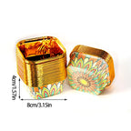 50pcs Gold Cupcake Liners Eid Mubarak Muslim Pattern Foil Muffin Baking Cupcake Wrappers Holder for Ramadan Islamic Party Decor