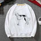 ⭐ Greyhound Hoodie Damen | Crazy Greyhound Lady | Harajuku Streetwear Pullover