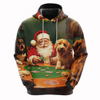 ⭐ 3D Santa Hoodie Familie | Weihnachtsmann Pullover für Kinder & Erwachsene | XS-6XL