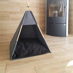 ⛺️ Weiches Hundezeltbett – Waschbares Haustierhaus aus Holz für Hunde und Katzen