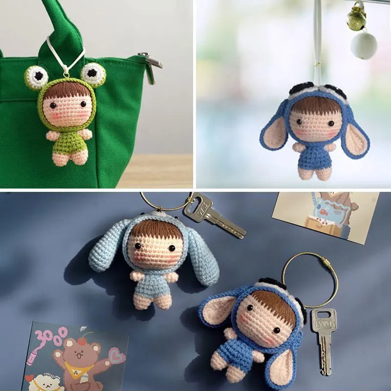 ⭐ DIY Häkelset Erdbeere Anfänger | Berry Doll Kit mit Video | Komplettset Garn & Nadel