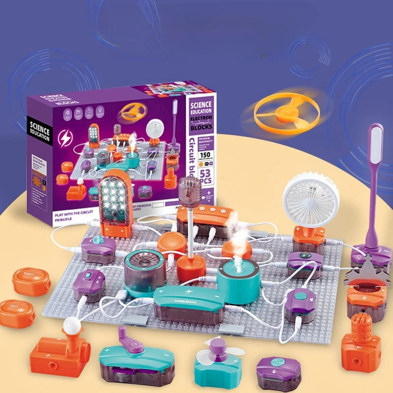 DIY Electronic Circuit Building Block Assembly Educational Toys DIY Scientific  Experiment Teaching Aids Students Physics Toys