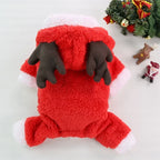 ⭐ Hunde Fleeceweste Weihnachten | Korallenfleece Warm & Weich | XS-2XL | Santa & Elch