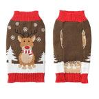 🎄 Christmas Dog Sweater — Warm Knitted Winter Outfit for Dogs & Puppies