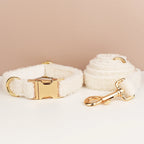 Handgefertigtes gestricktes Hundehalsband &amp; Leinen-Set — Personalisierte gewebte Accessoires für Herbst, Winter &amp; Weihnachten 