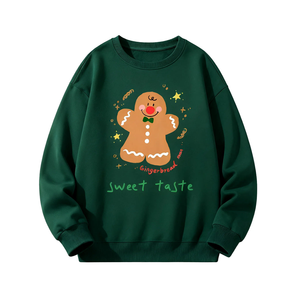 ⭐ Weihnachts Hoodie Lebkuchenmann | Baumwolle Sportlich | Unisex Damen Herren & Teens