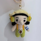 Handmade Crochet Anime Characters Keychain Perfect Gift Doll Key Ring Pendant Kawaii Figure Decoration Gift