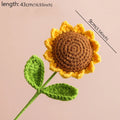⭐Gehäkelte Sonnenblume | Handgestrickter Blumenstrauß | Kreatives Woll-Geschenk