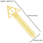 ⭐ Metall Lesezeichen "Magie" | Zauberer Buchzeichen | Geschenk für Lehrer & Schüler