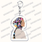 Fashion Islam Muslim Girl Woman Keychains for Accessories Bag Ramadan Eid Mubarak Hijab Keyrings Jewelry Fans Feminism Gifts