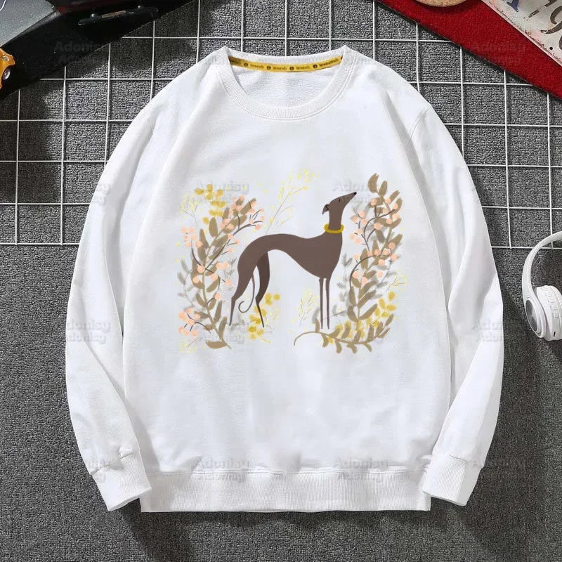 ⭐ Greyhound Hoodie Damen | Crazy Greyhound Lady | Harajuku Streetwear Pullover