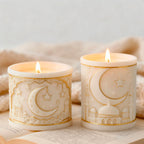 DIY Eid Mubarak Ramadan Star Moon Series Silicone Mold Handmade Aroma Cylinder Candle Molds Islam Muslim Building Ramadan Mould