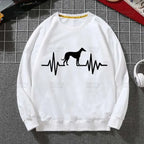 ⭐ Greyhound Hoodie Damen | Crazy Greyhound Lady | Harajuku Streetwear Pullover