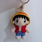 Handmade Crochet Anime Characters Keychain Perfect Gift Doll Key Ring Pendant Kawaii Figure Decoration Gift