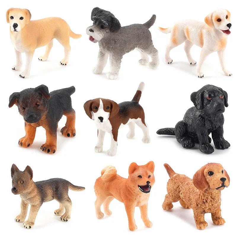 ⭐ Miniatur Hundefigur Deko | Realistische PVC Figur für Bonsai Auto & Schreibtisch