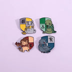 ⭐ Harry Potter Tier Emaille Pin | Patronus Brosche | Hogwarts Haus-Tiere Anstecker