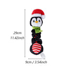 ⭐ Hunde Weihnachts-Plüschtier mit Quietscher | Kuscheltier Rentier Santa | 21-30cm